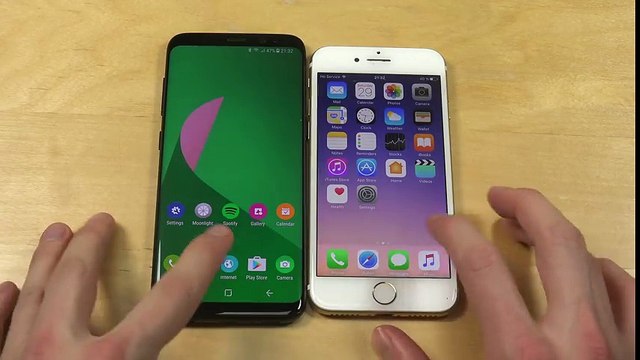 Samsung Galaxy S8 vs. iPhone 7 - Browser Speed Test