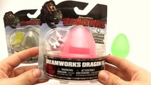 3 Surprise Eggs How to Train Your Dragon Total of 12 Dragons New Compilation Learn Colors