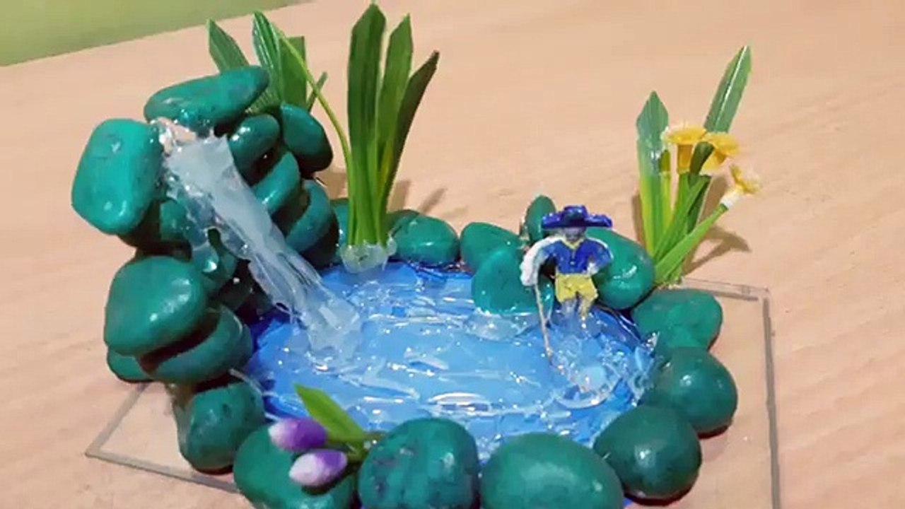 DIY crafts  HOT GLUE WATERFALL EASY TUTORIAL