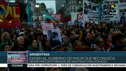 Exigen tratar caso de Santiago Maldonado como desaparición forzada