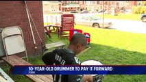 10-Year-Old Drummer Hopes to Start Foundation Giving Instruments to Schools