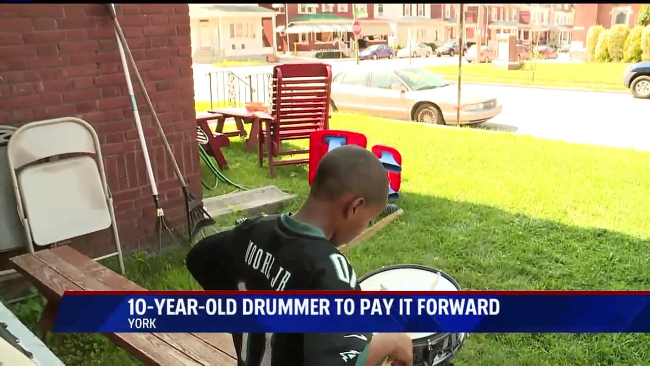 10-Year-Old Drummer Hopes to Start Foundation G...