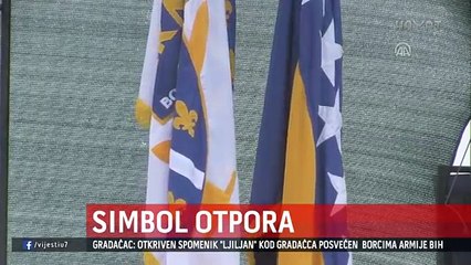 OTVOREN SPOMENIK LJILJAN, SIMBOL OTPORA I HRABROSTI, POSVEĆEN SVIM BORCIMA ARMIJE BIH