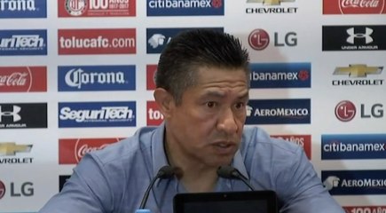 Ignacio Ambríz y Hernan Cristante en conferencia de prensa