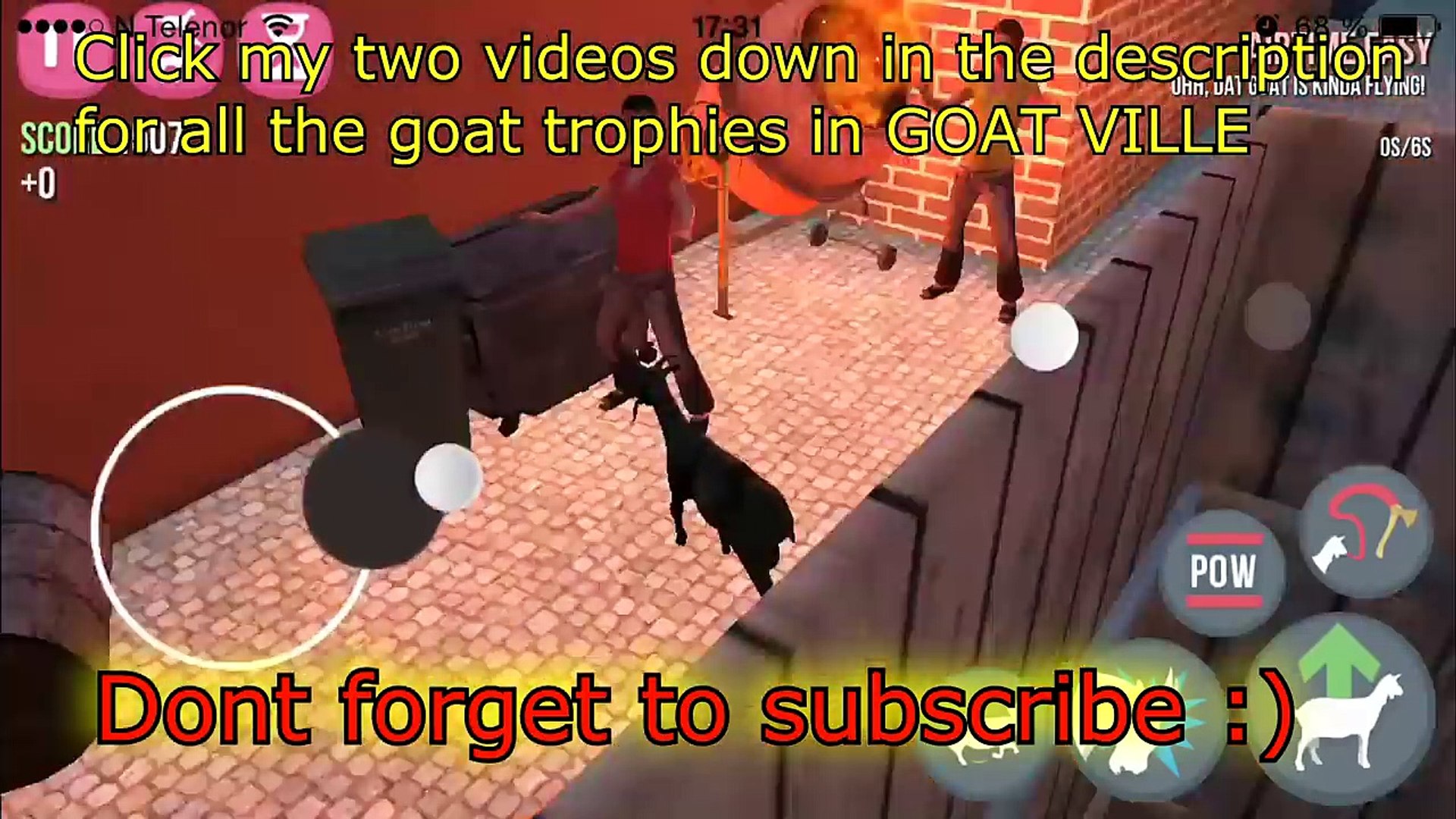 Goat Simulator: Goat City Bay All Trophies and All Goats for iOS Android | HD
