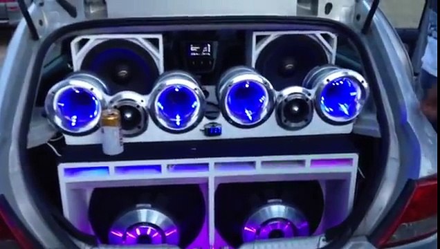 Som do Gol G5 Graves Ultravox SQ1700 15 MG Eros Módulos Stetson Processador STX 2448