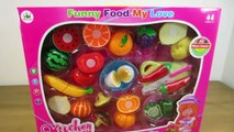 Toy Kitchen velcro fruit vegetables cooking soup baking bread cookies toy food asmr