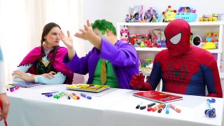 Frozen Elsa IPHONE PROHIBITED PRANK AT SCHOOL w_ Spiderman Joker Pretend Play Family Fun Real Life-Ic7nHIaNTac