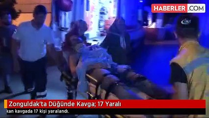 Zonguldak’ta düğünde kavga: 17 yaralı