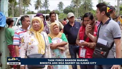 Task force Bangon Marawi, binisita ang mga bakwit sa Iligan City