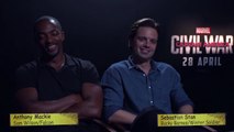 Captain America: Civil War Interview - Anthony Mackie and Sebastian Stan