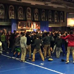 Joe Reitz of Colts leads our teen boys physically before leading them spiritually. #DJ2017