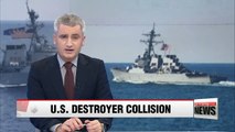 10 sailors missing, 5 injured after collision between USS John McCain and merchant vessel