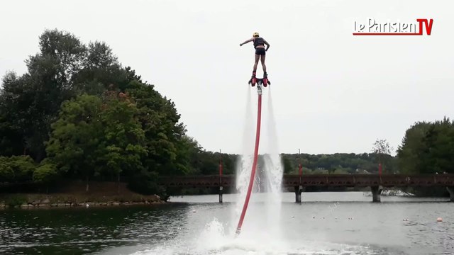On a testé le flyboard sur l'île de loisirs à Cergy