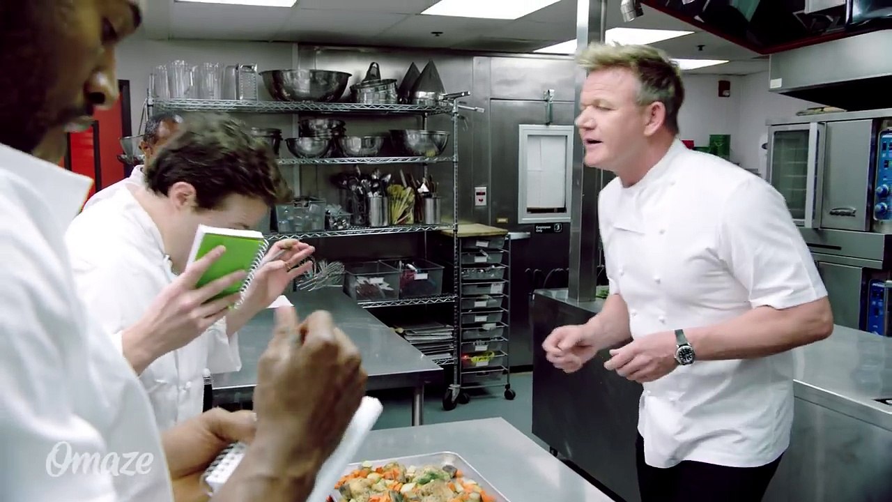 Gordon Ramsay Teaches Students at the Academy of Kitchen Outrage _ Omaze-h4ICWXf5MbE