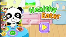 Sur et bébé enfants mangeur aliments bon des habitudes en bonne santé enfant Apprendre Panda |