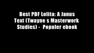 Best PDF Lolita: A Janus Text (Twayne s Masterwork Studies) -  Populer ebook