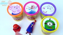 Сups Stacking Toys Play Doh Clay Frozen Elsa Spiderman Paw Patrol Minions McQueen Learn Co