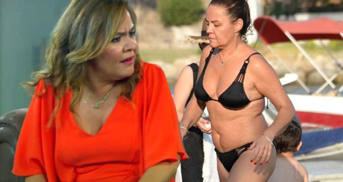 Dominant Teyze, Kilosuna Aldırmadan Bikinili Görüntü Verince Helal Olsun Dedirtti