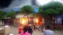 cháy lớn ở chợ Tân Thanh - Lạng Sơn