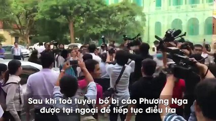 Cao Toàn Mỹ 'cay đắng' rời tòa, đá tung hàng rào vì bị báo chí quây