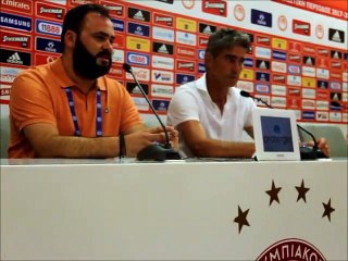 1η Ολυμπιακός-ΑΕΛ 4-1 2017-18 Αντρέ Πάους- συνέντευξη Τύπου