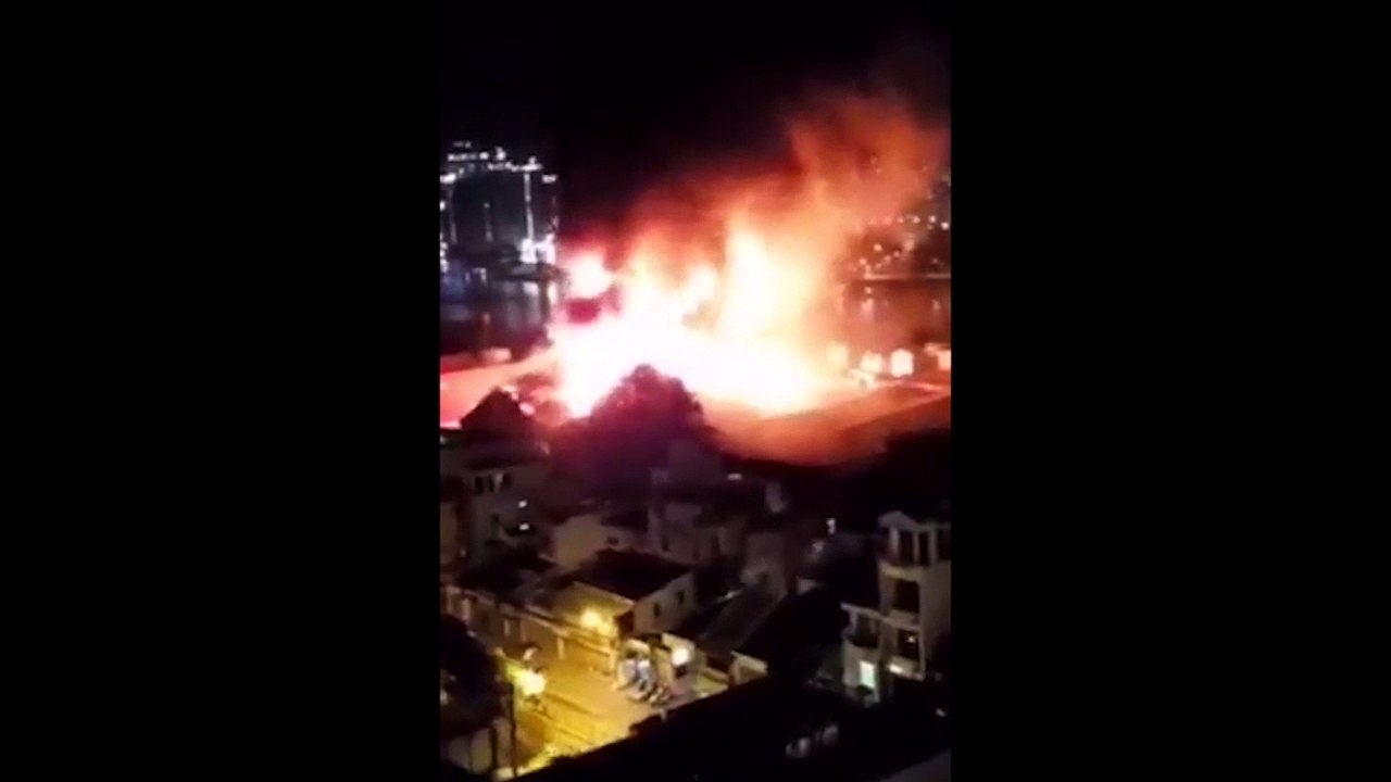 cháy lớn ở Cảng Sài Gòn