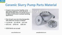 ceramic pump parts and pump assembly