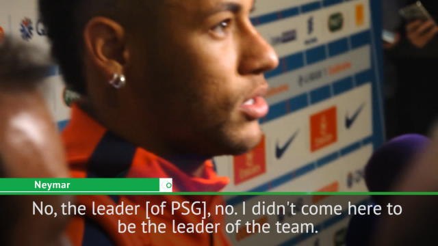 I'm not the leader of PSG - Neymar