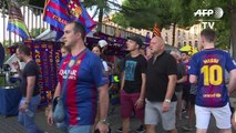 Barcelone: vox-pop aux abords du stade Camp Nou