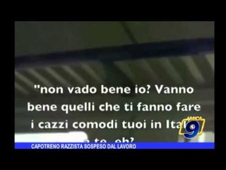 Capotreno razzista sospeso dal lavoro