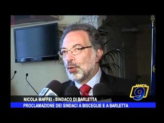 Proclamazione dei sindaci Bisceglie e Barletta