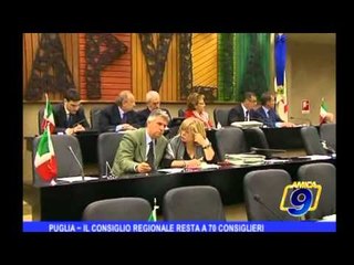 Download Video: Puglia | Il consiglio regionale resta a 70 consiglieri