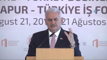 Başbakan Yıldırım, Türkiye - Singapur İş Forumu'nda
