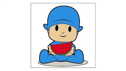 Cómo dibujar a POCOYO y sus Amigos (Elly, Pato, Pajaroto, Loula) | How to draw Pocoyo and