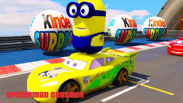 Color Disney Cars and MINIONS Lightning Mcqueen and other Nursery Rhymes Songs-yQvCvaiUH9g