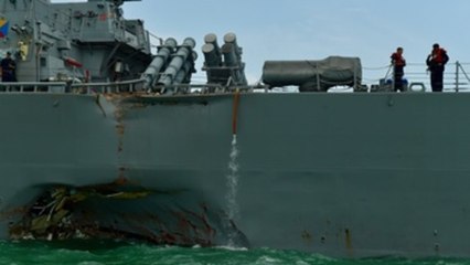 10 personas continúan desaparecidas tras la colisión de un destructor de EEUU en Singapur