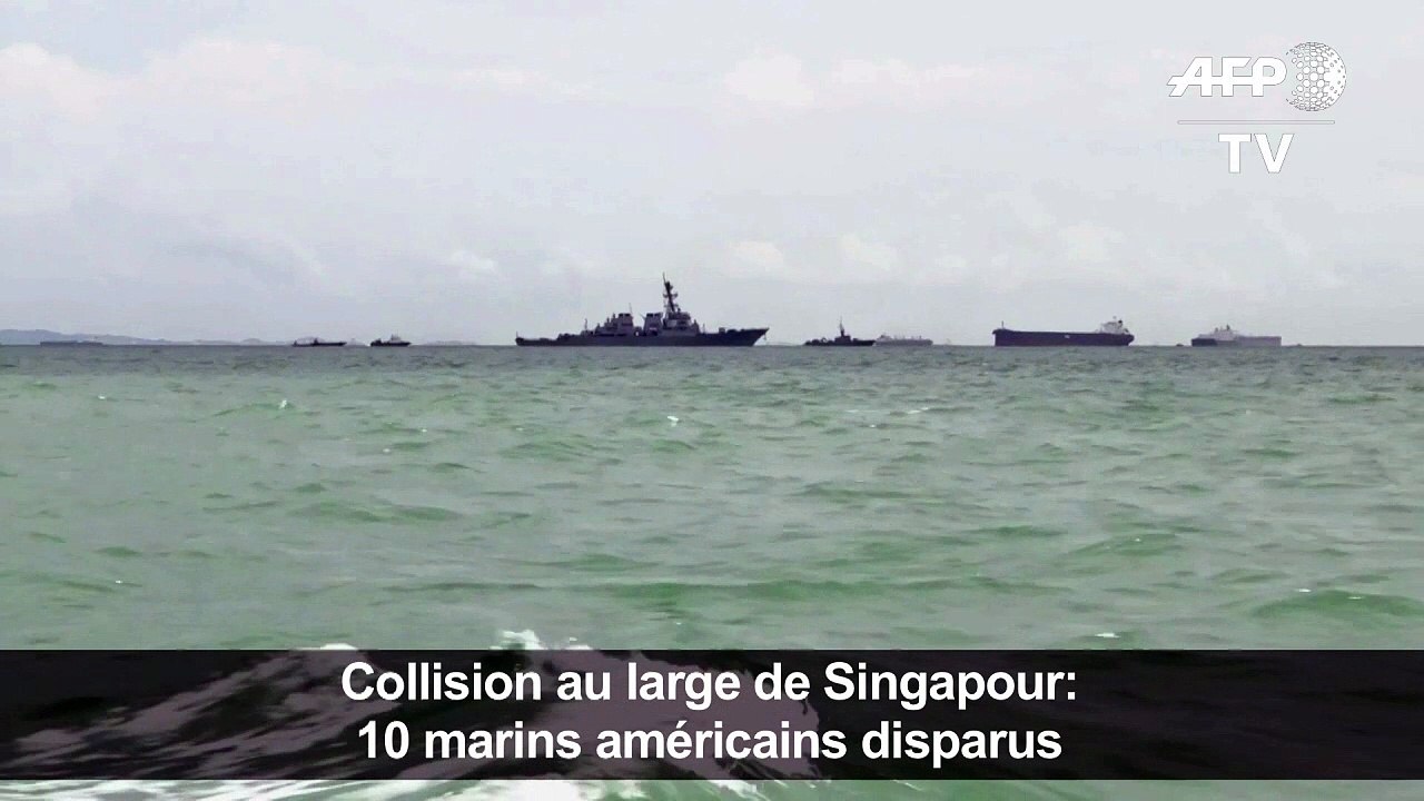 Singapour/Collision: 10 marins d'un destroyer américain disparus