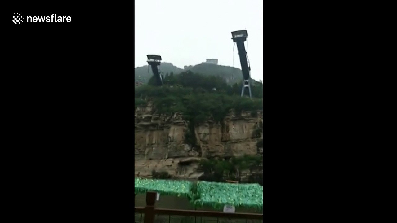 Woman survives terrifying bungee jump accident