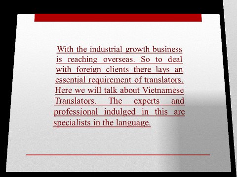 How Services in Vietnamese Translation Can Be Ruled?