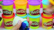 GIANT EGG SURPRISE INSIDE OUT Joy, Disgust, Fear, Anger, Sadness, Bing Bong Play Doh Tsum