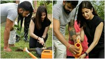 Virat Kohli And Anushka Sharma Romantic Vacation In Sri Lanka | SPOTTED Planting Trees