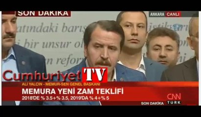 Memur Sen Başkanı Ali Yalçın: 'Zammı milletin adamı versin' çağrımız karşılık bulmadı