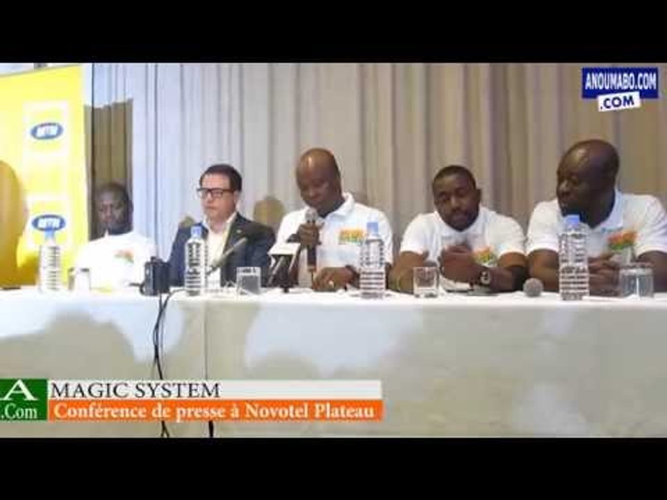 Conférence de presse Magic System à Novotel Plateau