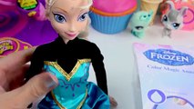 Disney Frozen Queen Elsa Water COLOR CHANGE Princess Anna Magic Dress Sisters Changer Doll