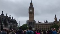 Crowd Cheers As Big Ben Bongs For Last Time Until 2021