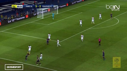 Neymar humiliating defenders PSG - TOULOUSE