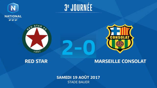 J3 : Red Star FC - Marseille Consolat (2-0), le résumé