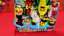 Imaginext Batman opens Lego MiniFigures Series 17 Blind Bags and Robin fights Villains Leg