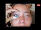 Vajza vendos nje sy kukulle mbi syrin e saj, pendohet me vone (360video)